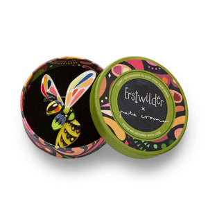 The Youthful Yellowjacket Brooch  -  Erstwilder  -  Quirky Resin and Enamel Accessories