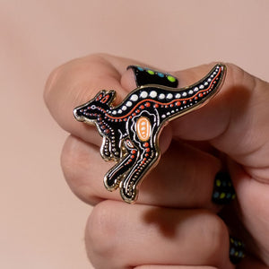 Matjumpa Ritjinguthinha Enamel Pin  -  Erstwilder  -  Quirky Resin and Enamel Accessories