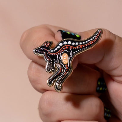 Matjumpa Ritjinguthinha Enamel Pin  -  Erstwilder  -  Quirky Resin and Enamel Accessories