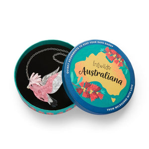 Gertie the Galah Necklace  -  Erstwilder  -  Quirky Resin and Enamel Accessories
