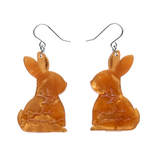 Maple the Bunny Drop Earrings  -  Erstwilder  -  Quirky Resin and Enamel Accessories