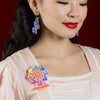 A Wheely Good View Brooch  -  Erstwilder  -  Quirky Resin and Enamel Accessories