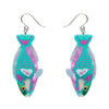 Bleeker's Parrotfish Drop Earrings  -  Erstwilder  -  Quirky Resin and Enamel Accessories