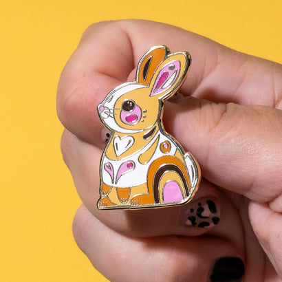 Maple the Bunny Enamel Pin  -  Erstwilder  -  Quirky Resin and Enamel Accessories