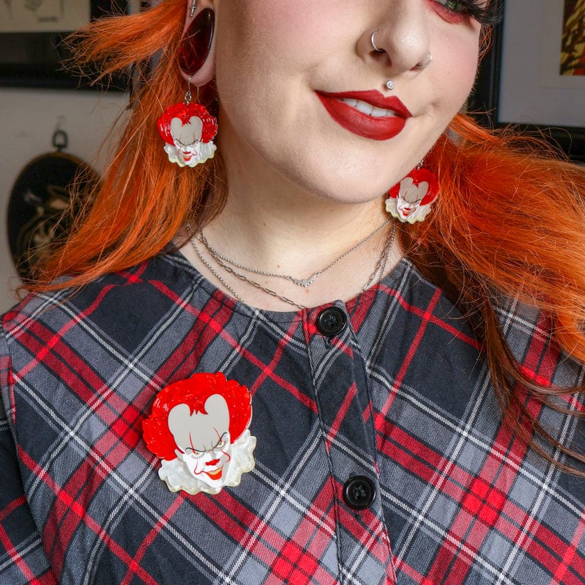 Pennywise Brooch  -  Erstwilder  -  Quirky Resin and Enamel Accessories