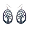 Tree Drop Earrings – Navy  -  Erstwilder Essentials  -  Quirky Resin and Enamel Accessories
