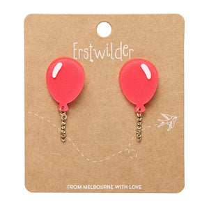Balloons Drop Earrings – Pink  -  Erstwilder Essentials  -  Quirky Resin and Enamel Accessories