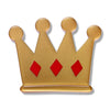 Crown Simplified Mini Brooch  -  Erstwilder Simplified  -  Quirky Resin and Enamel Accessories