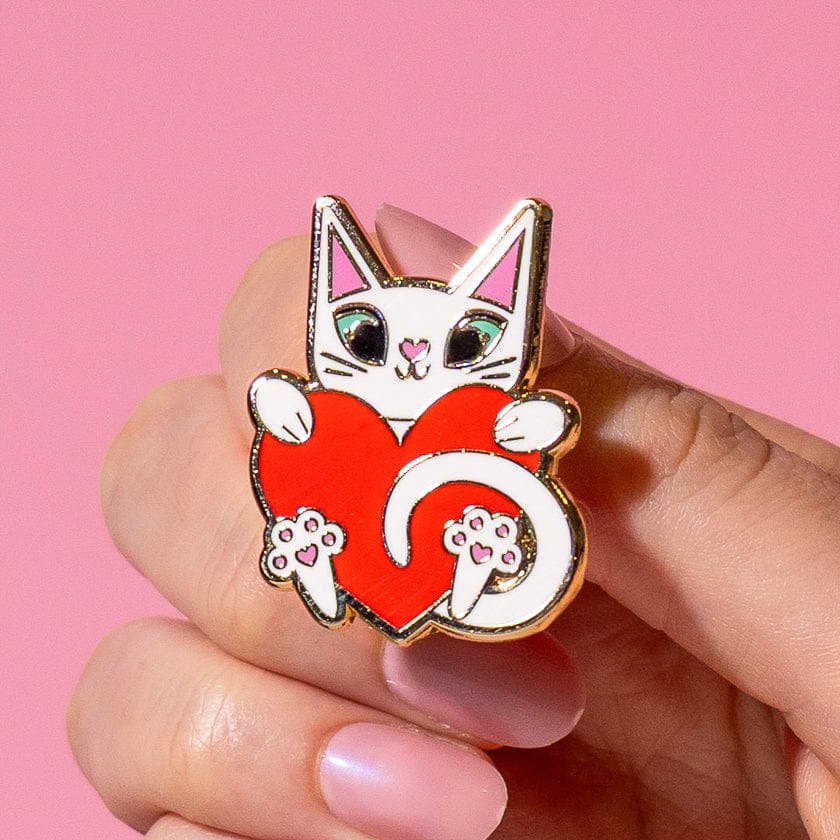 Kalila Kitty Enamel Pin  -  Erstwilder  -  Quirky Resin and Enamel Accessories