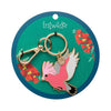 Gertie the Galah Enamel Key Ring  -  Erstwilder  -  Quirky Resin and Enamel Accessories