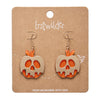 Poison Apple Drop Earrings - Orange and Gold  -  Erstwilder Essentials  -  Quirky Resin and Enamel Accessories