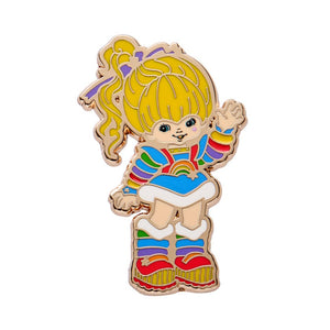 Rainbow Brite Says Hello Enamel Pin  -  Erstwilder  -  Quirky Resin and Enamel Accessories
