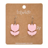 Tulip Drop Earrings - Pink  -  Erstwilder Essentials  -  Quirky Resin and Enamel Accessories