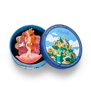 Aphrodite Rising Brooch  -  Erstwilder  -  Quirky Resin and Enamel Accessories