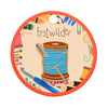 Thread the Needle Enamel Pin  -  Erstwilder  -  Quirky Resin and Enamel Accessories