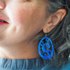 Moonlight Drop Earrings - Navy  -  Erstwilder Essentials  -  Quirky Resin and Enamel Accessories