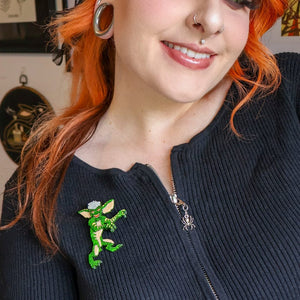 Stripe Brooch  -  Erstwilder  -  Quirky Resin and Enamel Accessories