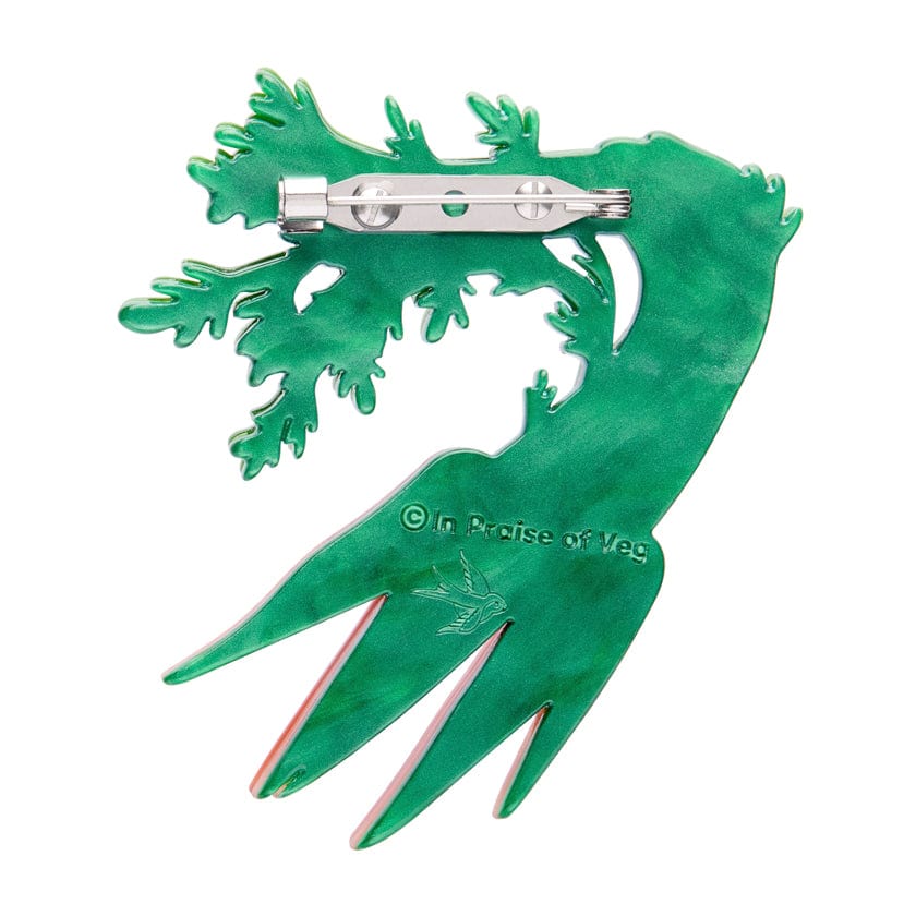 Carrot Topper Brooch  -  Erstwilder  -  Quirky Resin and Enamel Accessories