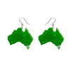 Australia Drop Earrings - Green