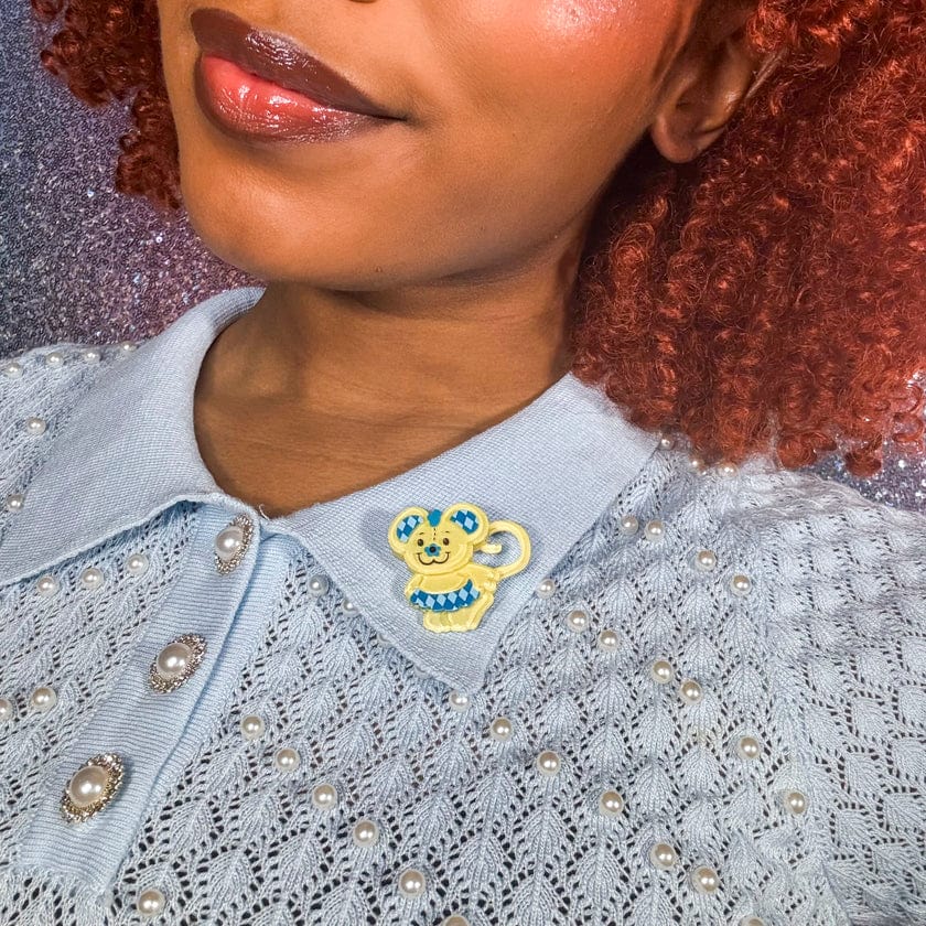 Cheesecake Mini Brooch  -  Erstwilder  -  Quirky Resin and Enamel Accessories