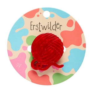 Ball of Yarn Simplified Mini Brooch  -  Erstwilder Simplified  -  Quirky Resin and Enamel Accessories