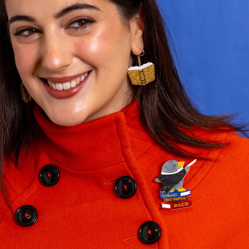Maestro Pebbles Brooch  -  Erstwilder  -  Quirky Resin and Enamel Accessories