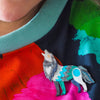 The Gallant Gray Wolf Brooch