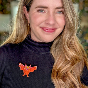 Going Batty Brooch  -  Erstwilder  -  Quirky Resin and Enamel Accessories