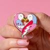 Nestled in Love Enamel Pin  -  Erstwilder  -  Quirky Resin and Enamel Accessories