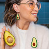 Avocado Affair Brooch  -  Erstwilder  -  Quirky Resin and Enamel Accessories