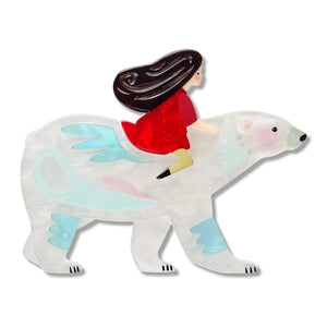 Polar Adventure Brooch  -  Erstwilder  -  Quirky Resin and Enamel Accessories