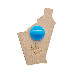 Opa! Ouzo Enamel Pin  -  Erstwilder  -  Quirky Resin and Enamel Accessories