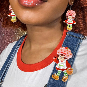 Strawberry Strolling Brooch  -  Erstwilder  -  Quirky Resin and Enamel Accessories