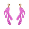 Reef Coral Drop Earrings - Pink