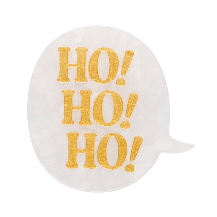 Ho, Ho, Ho! Simplified Mini Brooch  -  Erstwilder Simplified  -  Quirky Resin and Enamel Accessories