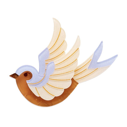 Fancie Jo Sparrow Brooch  -  Erstwilder  -  Quirky Resin and Enamel Accessories