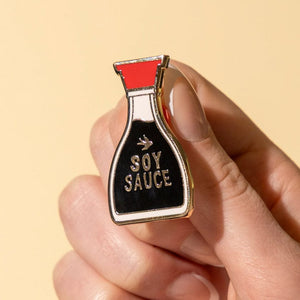 The Joy of Soy Enamel Pin  -  Erstwilder  -  Quirky Resin and Enamel Accessories