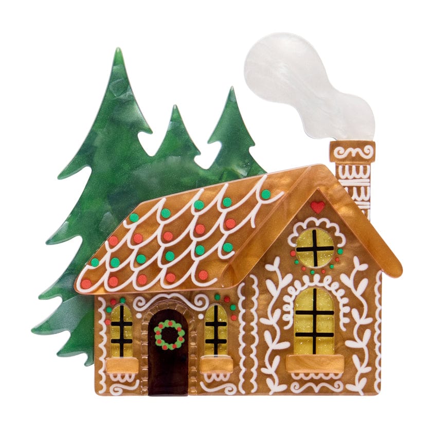 The Sweetest Cabin Brooch  -  Erstwilder  -  Quirky Resin and Enamel Accessories