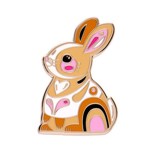 Maple the Bunny Enamel Pin  -  Erstwilder  -  Quirky Resin and Enamel Accessories