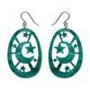 Moonlight Drop Earrings - Green