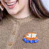 Winds of War Brooch  -  Erstwilder  -  Quirky Resin and Enamel Accessories