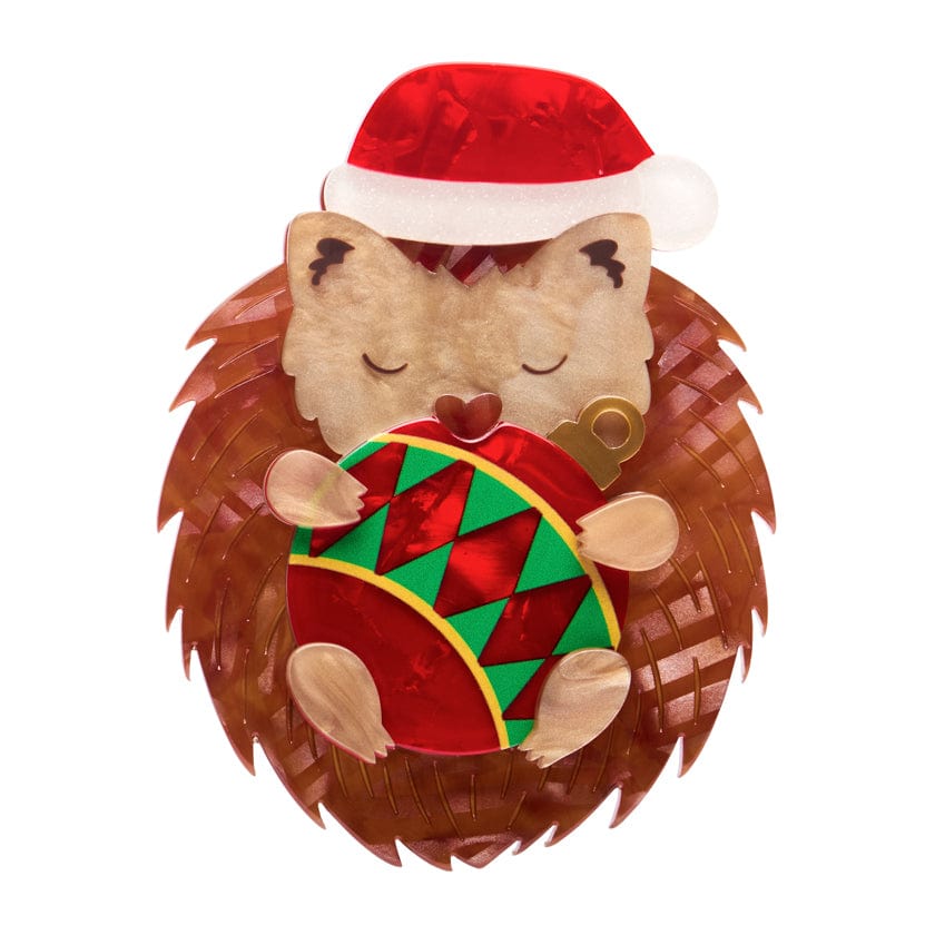 Hannah the Hedgehog Brooch  -  Erstwilder  -  Quirky Resin and Enamel Accessories