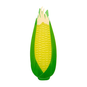 Corn to be Wild Brooch  -  Erstwilder  -  Quirky Resin and Enamel Accessories