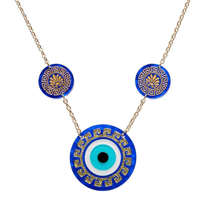 Evil Eye Amulet Necklace  -  Erstwilder  -  Quirky Resin and Enamel Accessories