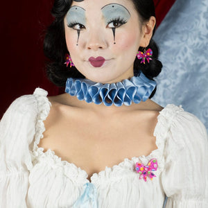 Polka Dot Bow Simplified Mini Brooch – Pink  -  Erstwilder Simplified  -  Quirky Resin and Enamel Accessories