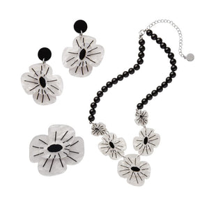 Remembrance Poppy Box - White  -  Erstwilder  -  Quirky Resin and Enamel Accessories