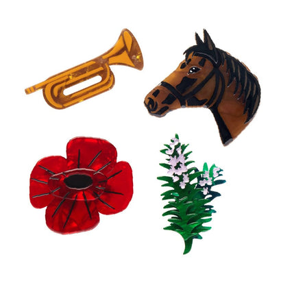 Remembrance Mixed Minis Box  -  Erstwilder  -  Quirky Resin and Enamel Accessories