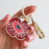 Remembrance Poppy Enamel Key Ring