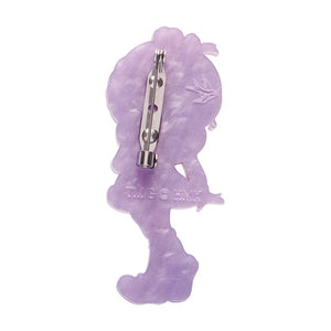 Shy Violet Brooch  -  Erstwilder  -  Quirky Resin and Enamel Accessories