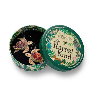 Hawksbill Turtle Drop Earrings  -  Erstwilder  -  Quirky Resin and Enamel Accessories